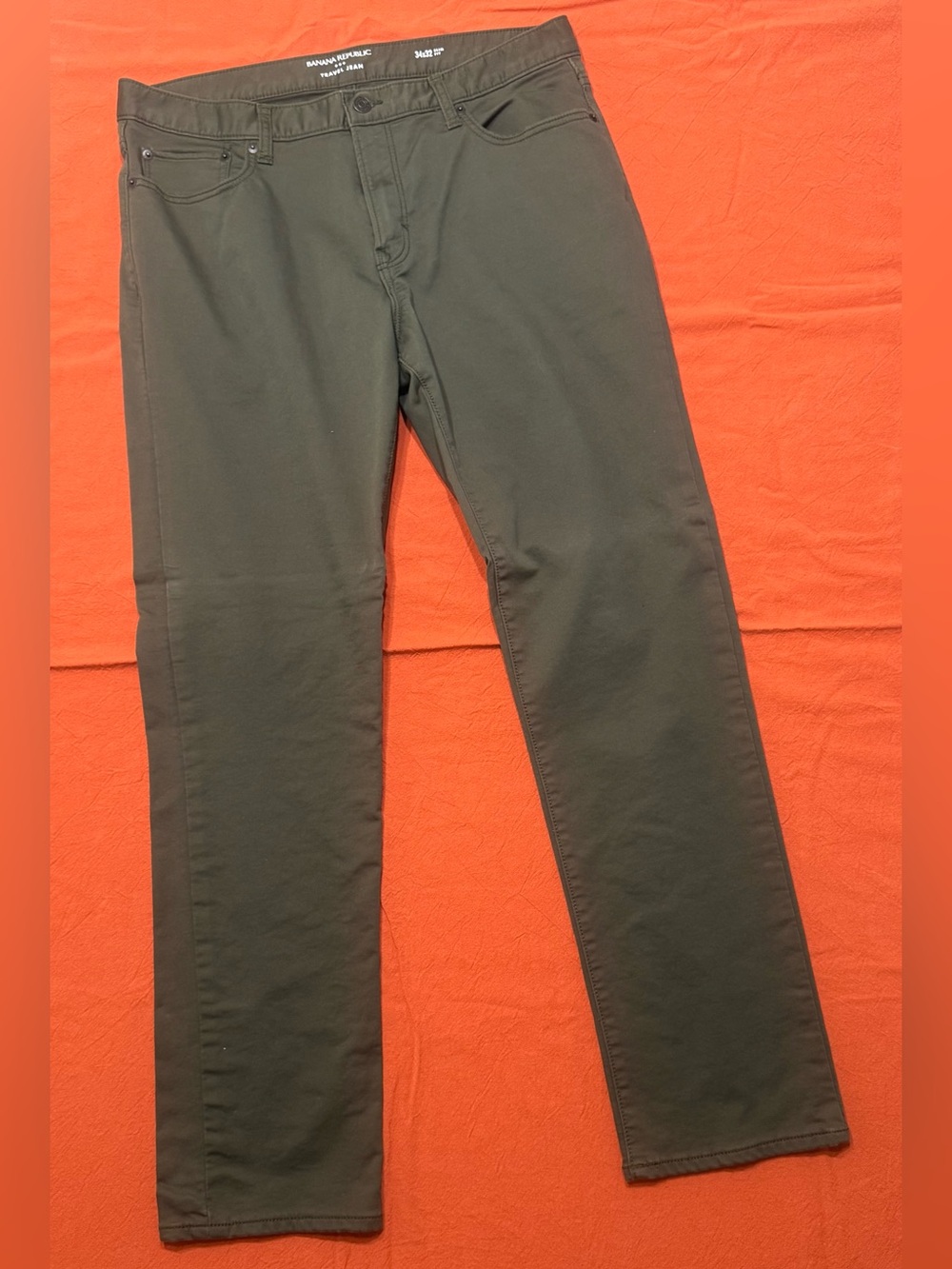 Banana Republic Olive Green Slim Chinos
